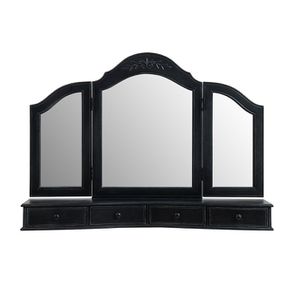 Miroir coiffeuse en bois noir - Romance