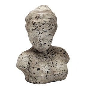 Statuette buste de femme en terre cuite