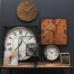Horloge en bois grand modèle