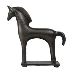 Statue cheval en métal petit modèle