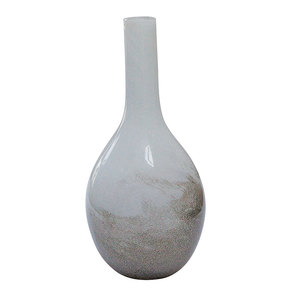 Vase blanc en verre soufflé
