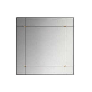 Miroir carré rétro 90 cm