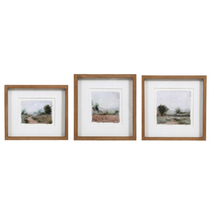 Trio de 3 tableaux paysages
