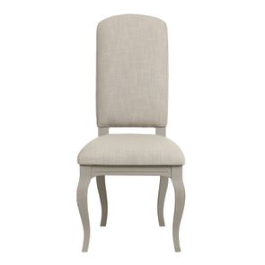 Chaise grise en tissu et hévéa - Provence