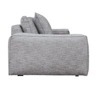 Canapé 4 places gris en tissu - Hudson XL