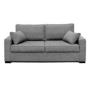 Canapé 3 places en tissu gris clair - Malcolm