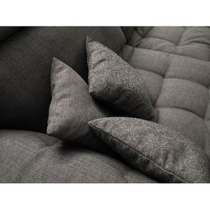 Canapé 2 places en tissu gris - Stockholm