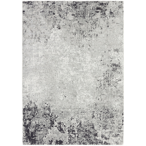 Tapis abstrait gris foncé/blanc 125x180 - Frimas