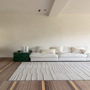 Grand tapis beige contemporain 200x300 - Isobare