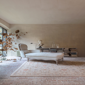 Grand tapis beige style persan 200x300 - Trianon