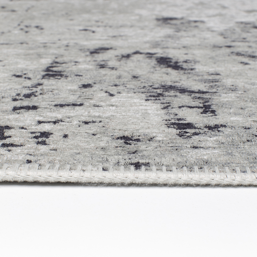 Tapis abstrait gris foncé/blanc 125x180 - Frimas