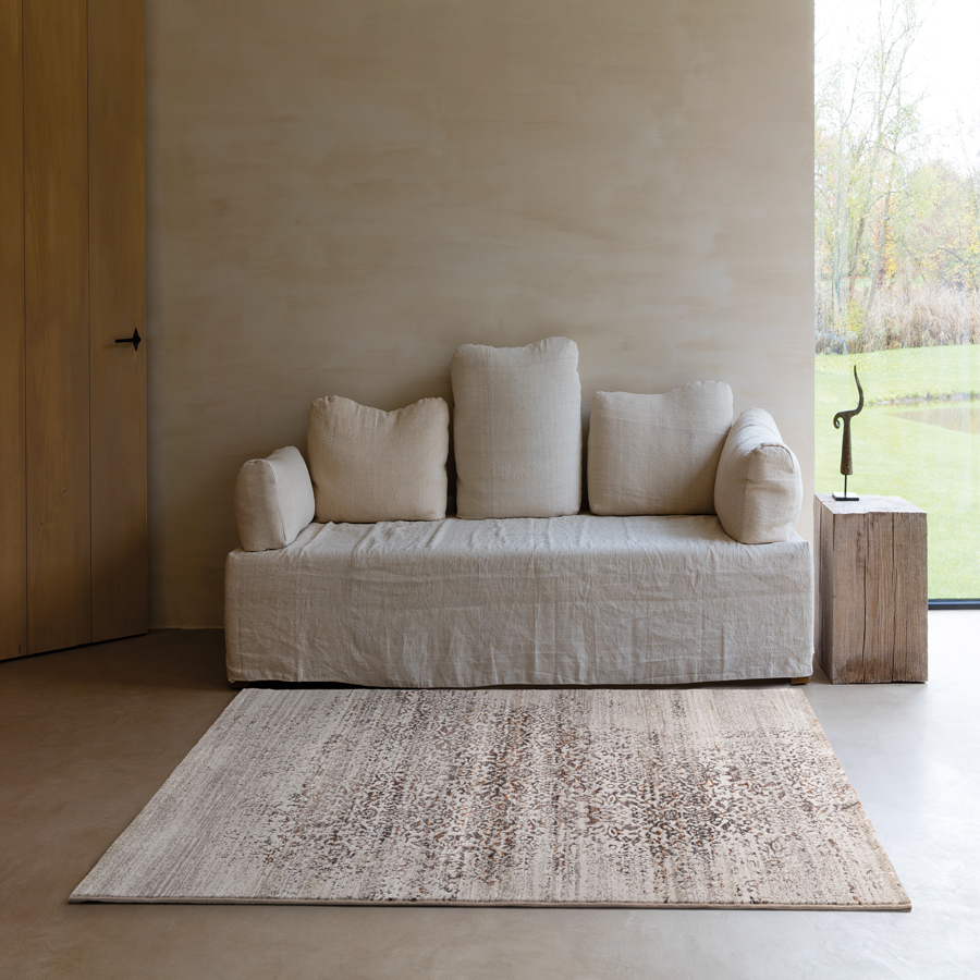 Soldes - Grand tapis beige à motifs 200x290 - Boho - Interior's