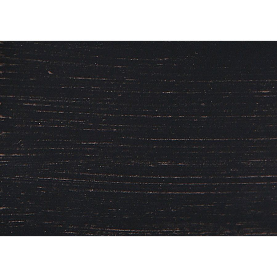 Commode noire 4 tiroirs en pin massif et plateau en frêne massif - Manoir