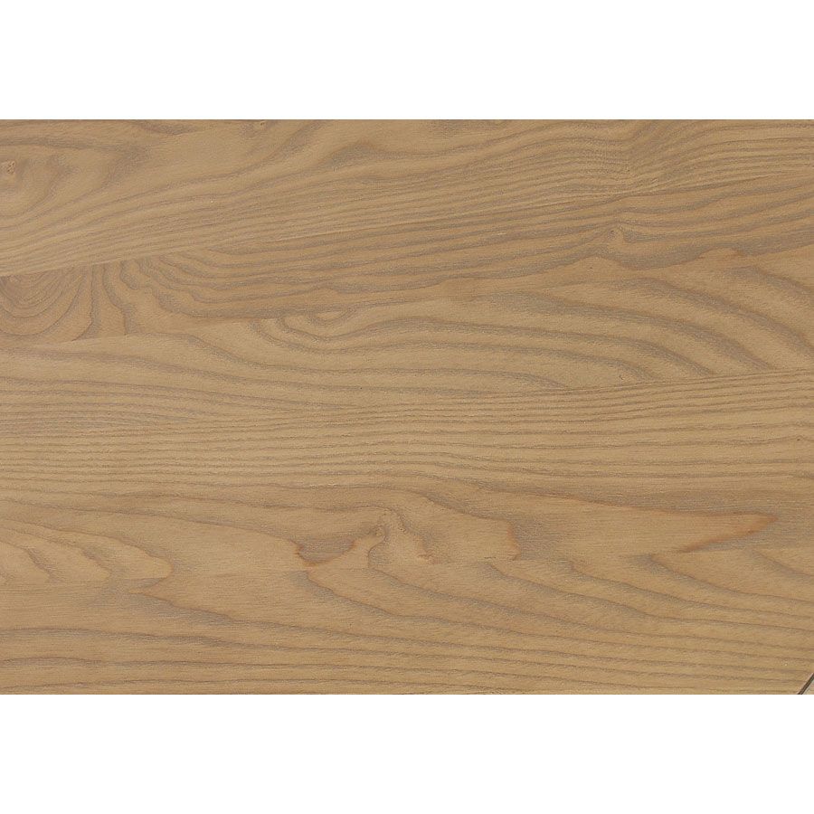 Lit 2 places 160x200 cm en bois blanc vieilli - Manoir